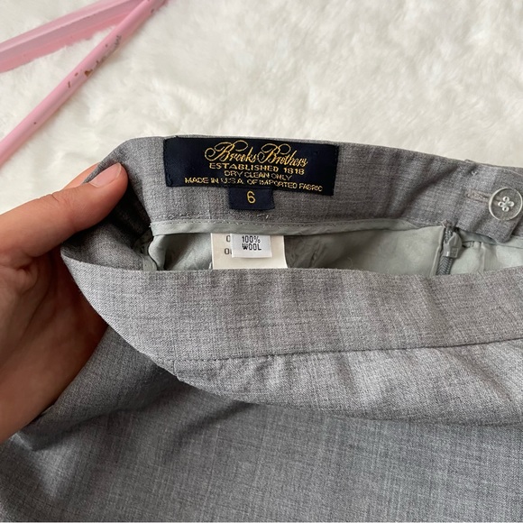 Brooks Brothers Wool Skirt Suit Set - Picture 3 of 14